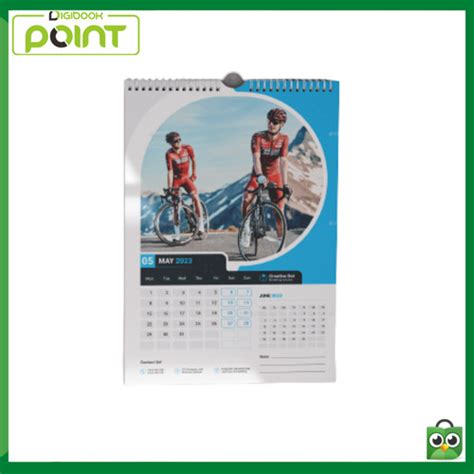 Jual Kalender Dinding 2024 Custom Jilid Spiral 4 Lembar Art Carton