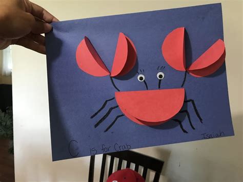 C is for CRAB preschool craft | Writing activities, Preschool crafts ...
