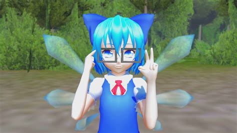 Mmd X Cirno Day Cirno Talks About Triangles Youtube