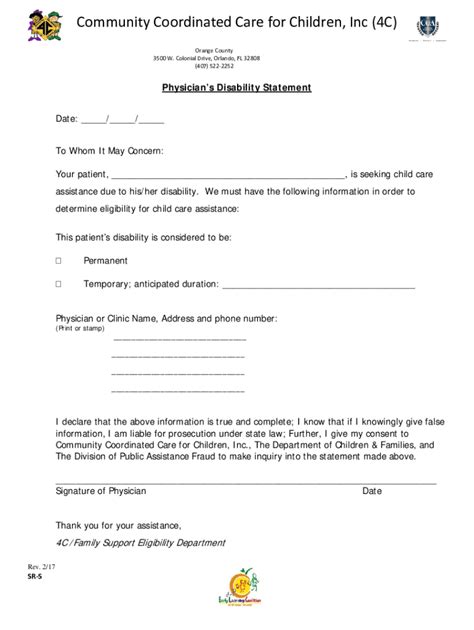 Fillable Online Disabilityletter21617doc Fax Email Print Pdffiller