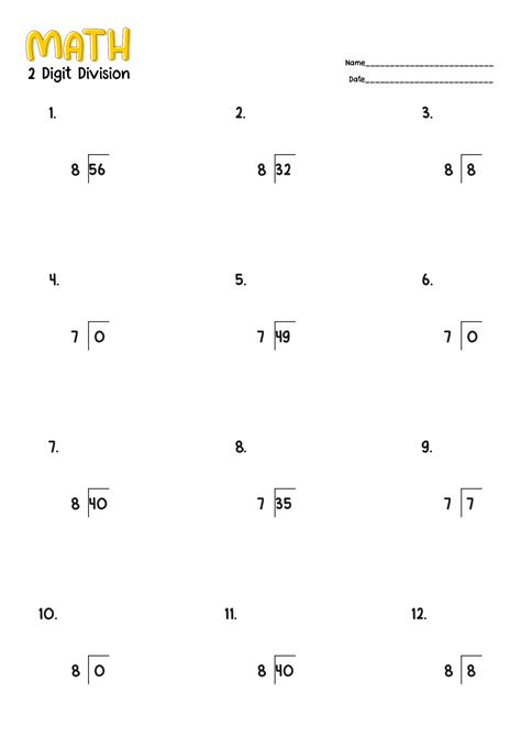 12 Fourth Grade Worksheets Division With Remainder Free Pdf At