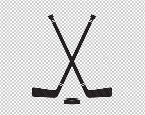 Crossed Ice Hockey Sticks Clipart