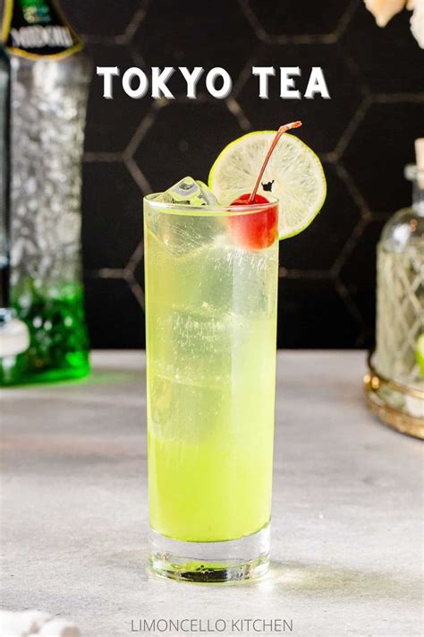 Tokyo Tea A Delicious Twist On The Long Island Iced Tea With Midori Recipe In 2022 Iced Tea