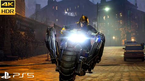 Batgirl Looks Super Cool Riding The Batcycle In The Gotham Knights Ps