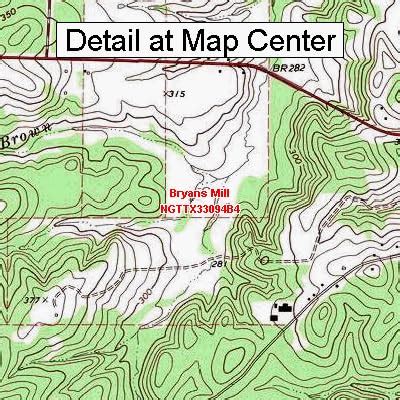 Amazon Usgs Topographic Quadrangle Map Bryans Mill Texas