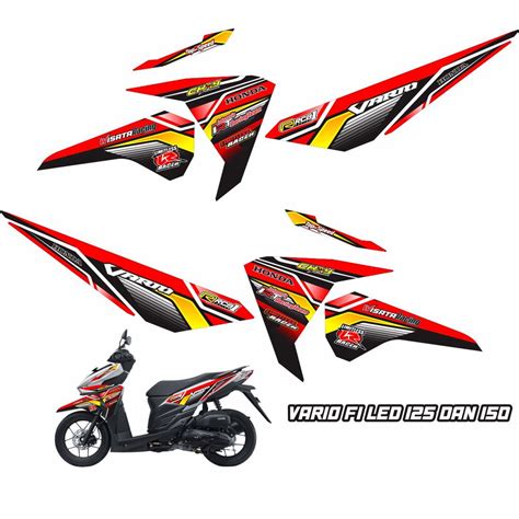 Jual Variasi Stiping Sticker Variasi Motor Honda Vario Led Fi