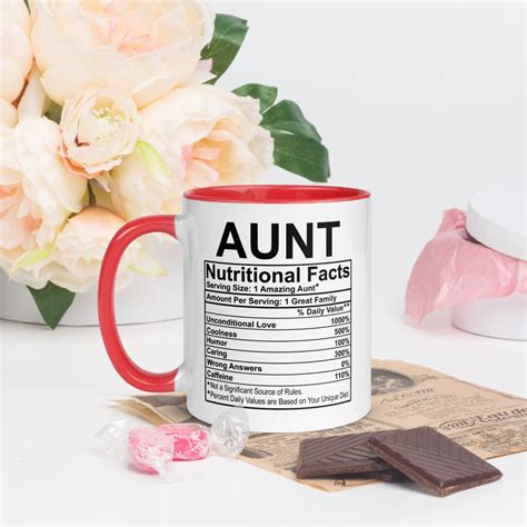 Aunt Nutritional Facts Mug Auntie Nutrition Facts Mug Aunt Etsy