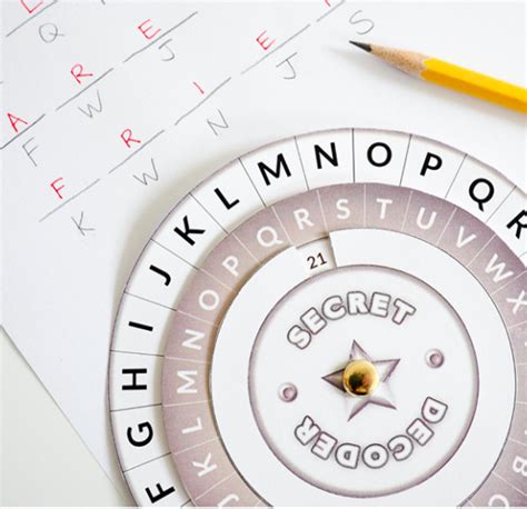 Printable Secret Decoder Wheel Printable Word Searches