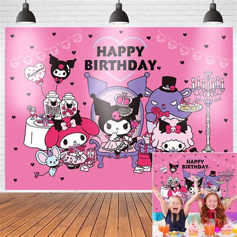 Kuromi Birthday Party Backdrop Kuromi Party Supplies Backdrops My