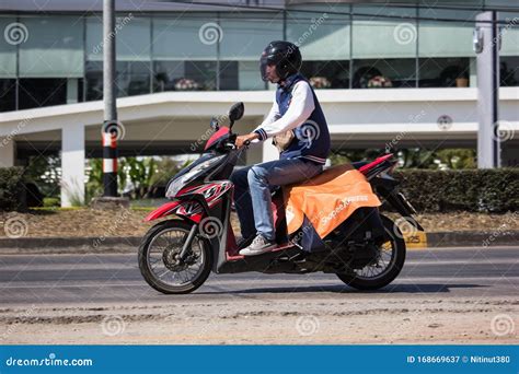 Shopee Express And Logistics Mini Container Motorcycle Editorial Photo