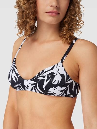 Roxy Bikini Oberteil Mit Allover Muster Modell Love The Aloha Black