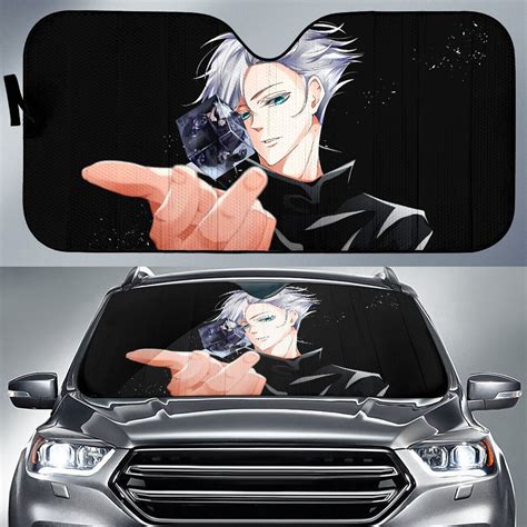 Jujutsu Kaisen Anime Car Sunshade Satoru Take Off Mask Crystal Rubik