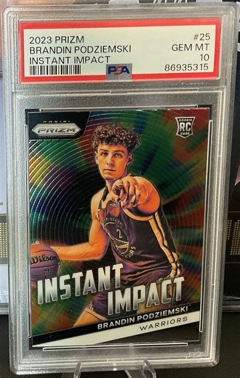 Brandin Podziemski 2023 Prizm 25 Instant Impact Price Guide Sports