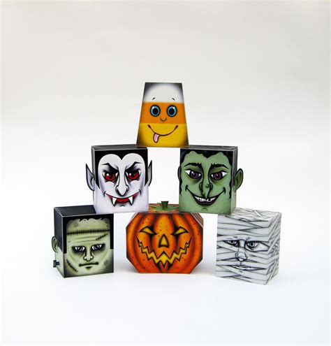 Halloween Printable Candy Boxes Set of 6 Candy - Etsy