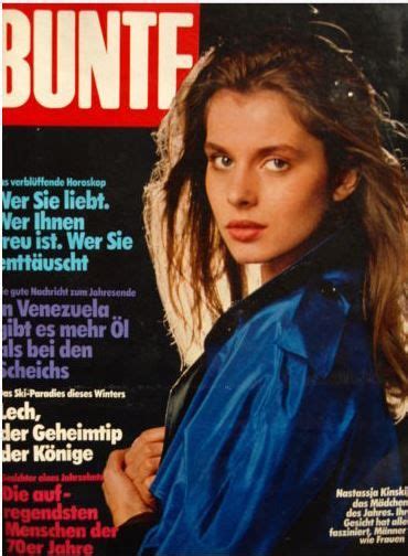 1980 Nastassja Kinski Beautiful Women Faces Magazine Cover Covergirl