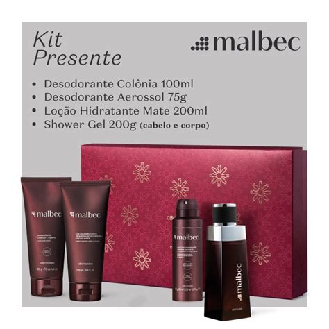 Kit Presente Malbec Itens O Botic Rio