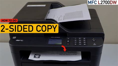 How To Enable 2 Sided Copy In Brother Mfc L2700dw Printer Youtube