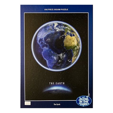 Jigsaw Puzzle - 500 Pieces, Glow in the Dark, Moon or Earth – myNASAstore