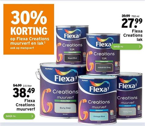 Flexa Creations Muurverf Of Flexa Creations Lak Aanbieding Bij Gamma