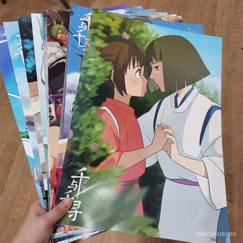 8pcs A3 Poster Anime Spirited Away Sen To Chihiro No Kamikakushi