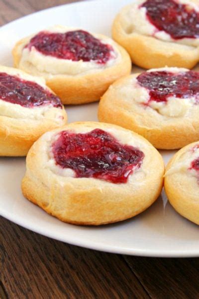 Raspberry Cream Cheese Crescent Danishes My Incredible Recipes