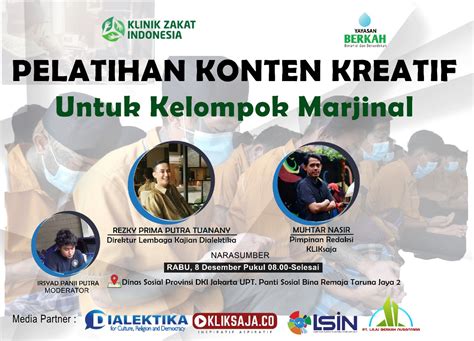 Klinik Zakat Indonesia Gelar Pelatihan Konten Kreatif Untuk Kelompok