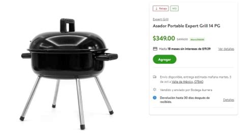 Asador Portable Expert Grill Pg Por En Bodega Aurrera