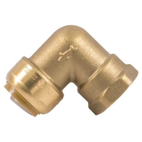 Sharkbite 3 4 In Brass 90 Degree Push To Connect X Female Pipe Thread