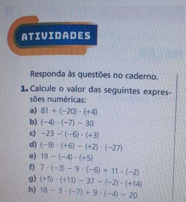 Solved Atividades Responda S Quest Es No Caderno Calcule O Valor