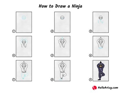 How To Draw A Ninja Step By Step For Kids