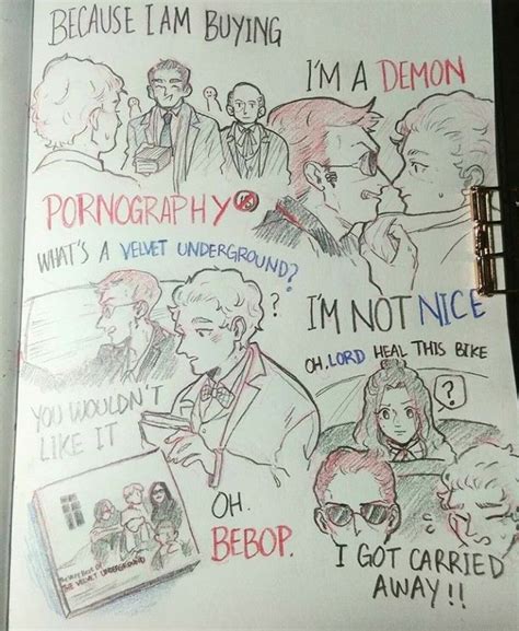 Pin By Miia On Good Omens Or Good Gays Good Omens Book Sketch Book