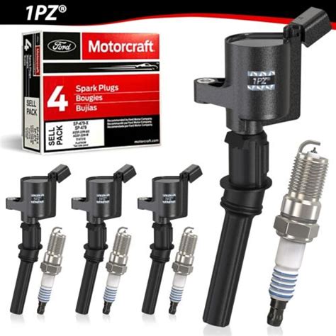 Motorcraft Ignition Coil Spark Plug DG508 Ford F150 F250 E 150 4 6L 5