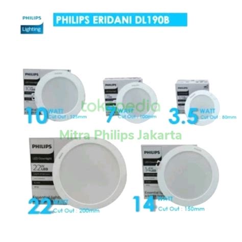 Jual Philips Downlight Led Eridani W W W W W Dl B Putih