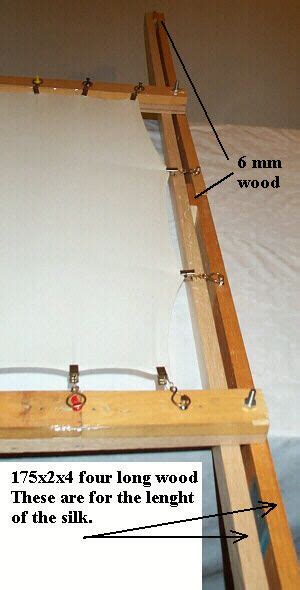 Diy Silk Painting Frame With Sliding Stretchers Made Of Wood Silk