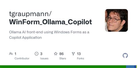 Github Tgraupmann Winform Ollama Copilot Ollama Ai Front End Using