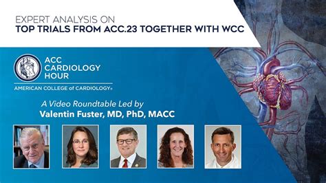 Acc Cardiology Hour From Acc Together With Wcc Youtube