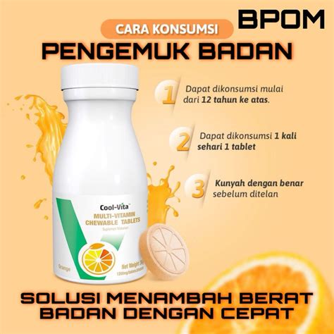 Jual Cod Ori Isi Tablet Coolvita Multivitamin Chewable Kunyah