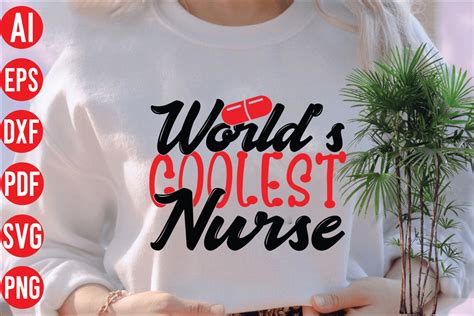 Worlds Coolest Nurse Svg Cut File Graphic By Creative Design