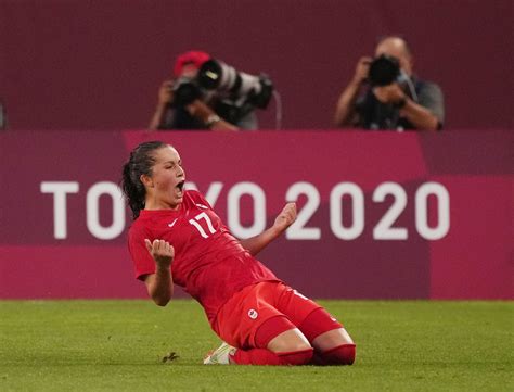 Canadian women’s soccer team celebrates first win over USA in 20 years ...