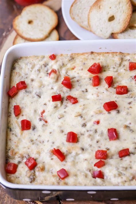 Cheesy Sausage Dip Recipe Lil Luna