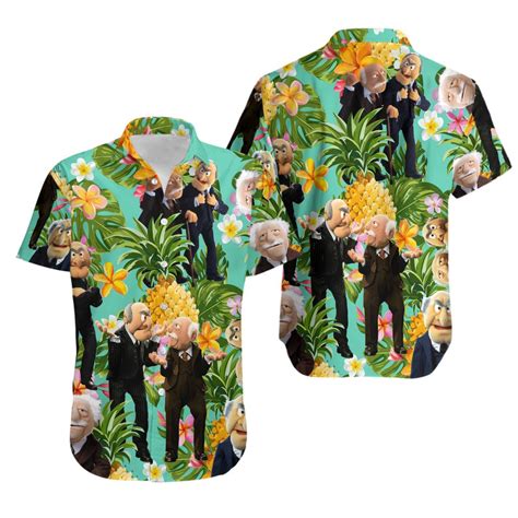 The Muppet Statler And Waldorf Pineapple Tropical Hawaiian Shirt Sold