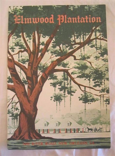 Rare C 1950 Elmwood Plantation Restaurant Menu New Orleans La