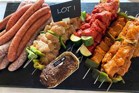 Lot I La Boucherie Du Centre Brochettes Porc Boeuf Dinde Chipolatas