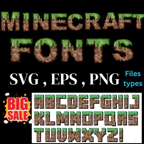 Minecraft Font Svg Minecraft Style Fonts Gamer Font Ttf Gaming Fonts