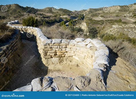 George Orwell Trench In Spanish Civil War Stock Photo Cartoondealer