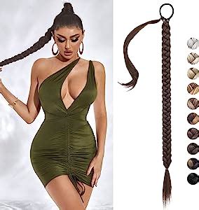 REECHO DIY Braid Ponytail Extension Long Straight Wrap Around Ponytail