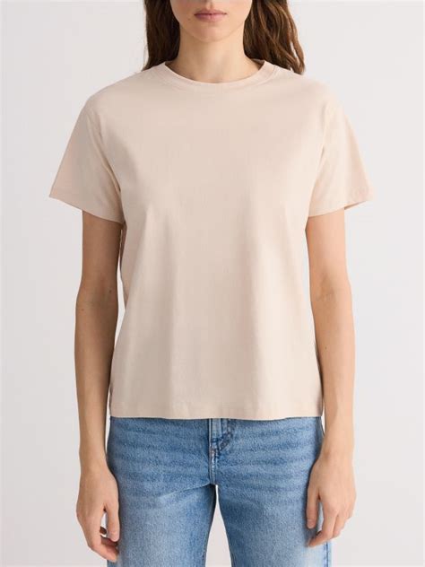 T Shirt In Cotone Colore Nude RESERVED WC X