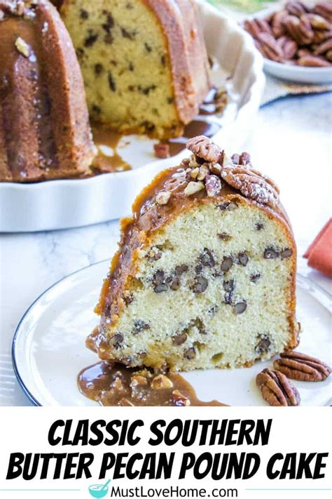 Southern Butter Pecan Pound Cake With Maple Glaze Must Love Home