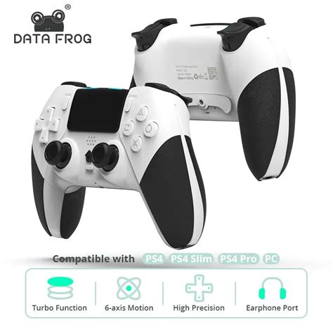 DATA FROG Controlador Sem Fio Bluetooth Para PS4 Controlador Gamepad