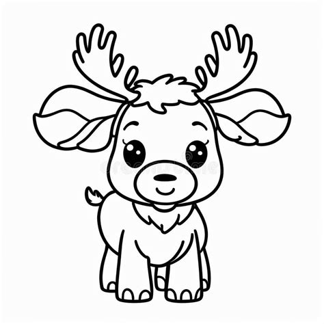 Reindeer Coloring Stock Illustrations 2320 Reindeer Coloring Stock